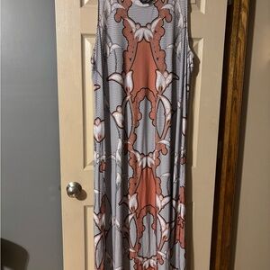 Roaman's Floral and Geometric Dress